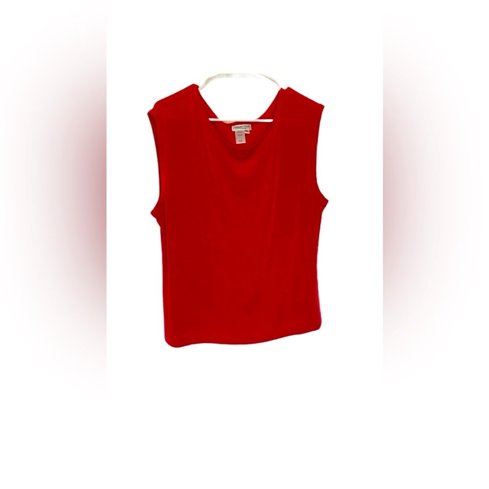Coldwater Creek Red Sleeveless Shell Top
